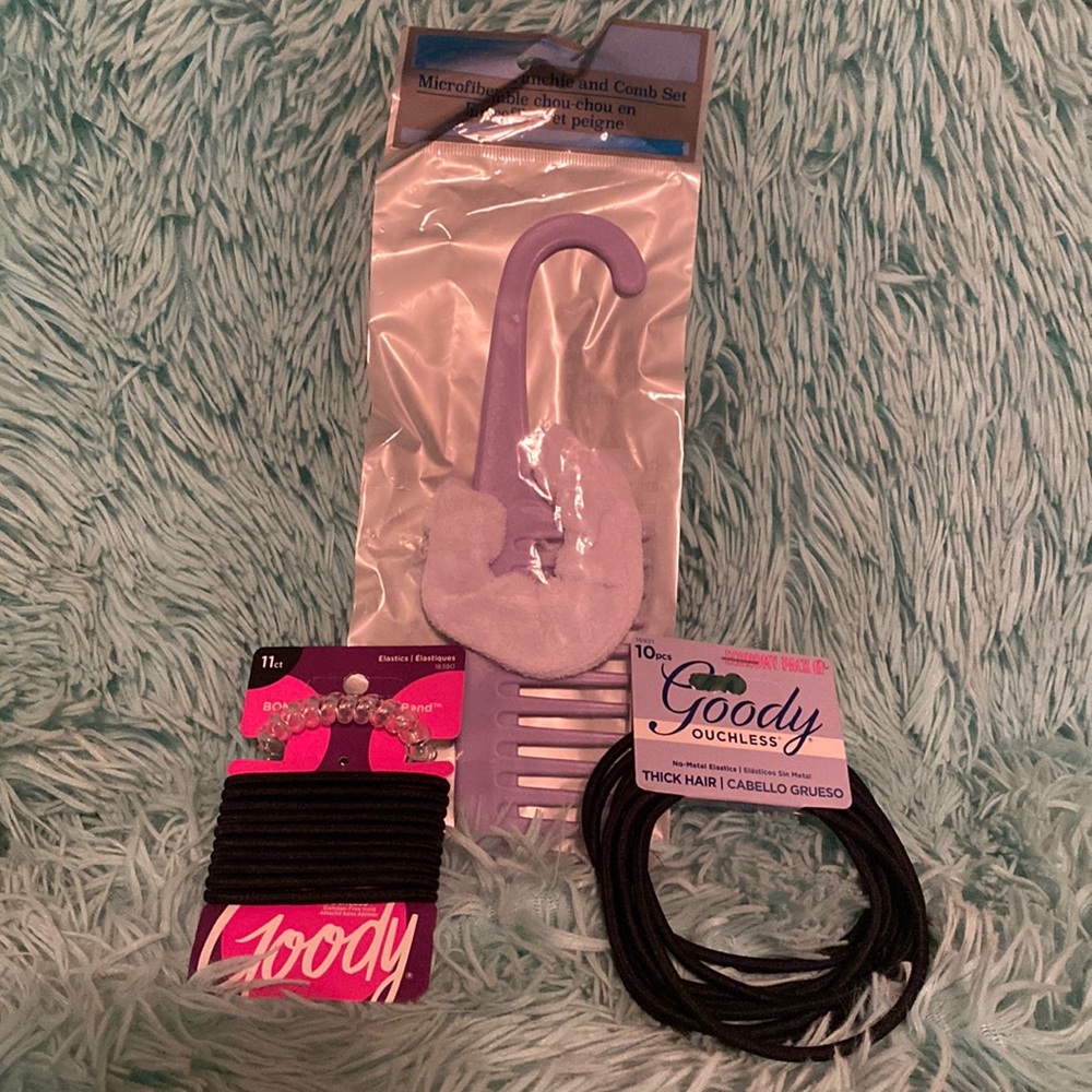 Comb set & goody hair elastics